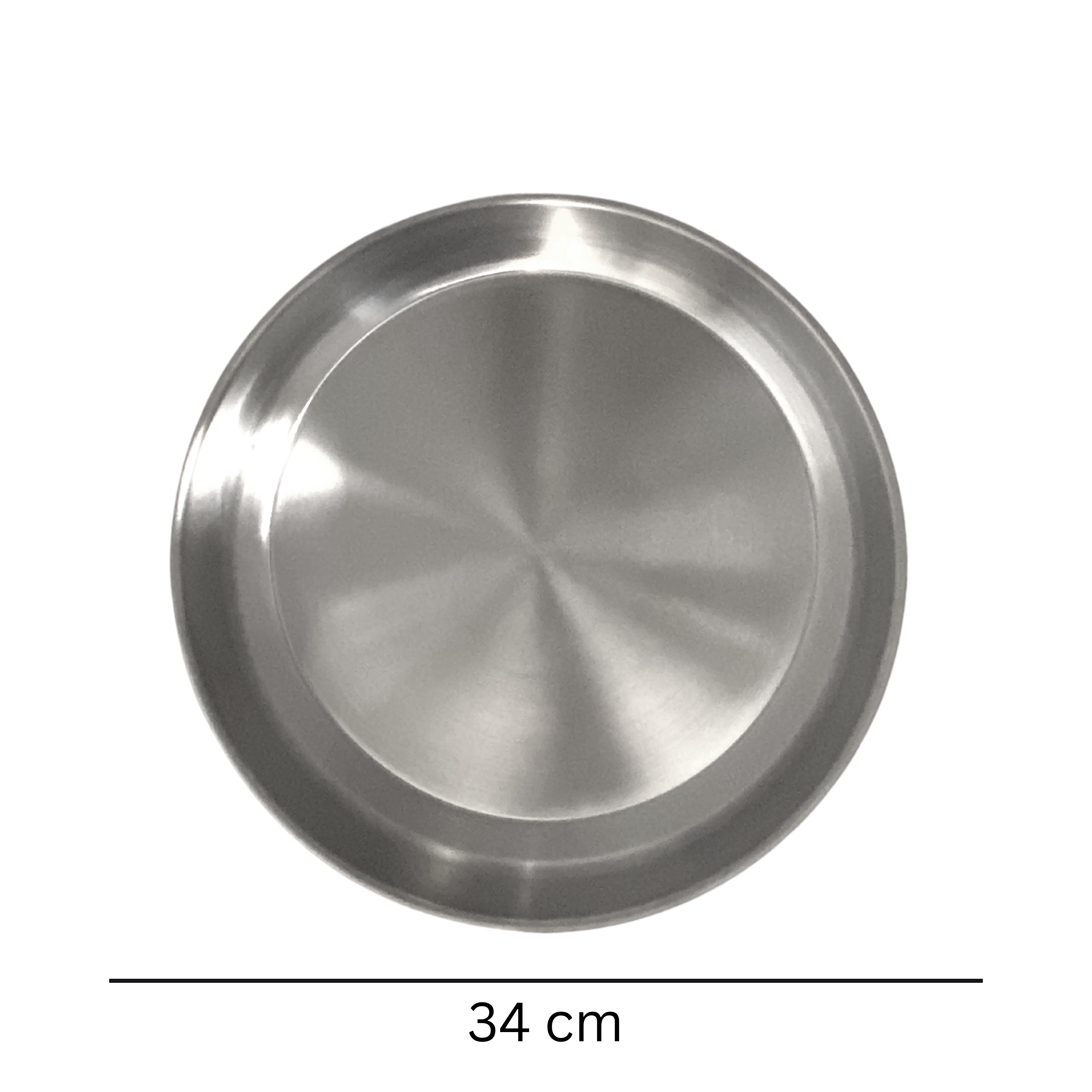 Round Oven Tray 34 cm Stainless Steel