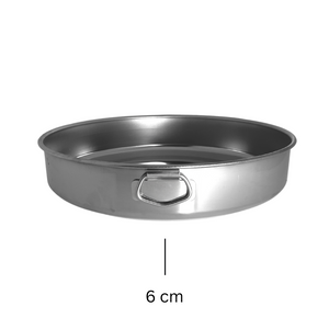 Round Oven Tray 34 cm Stainless Steel