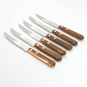 Steak Knives with wooden handle