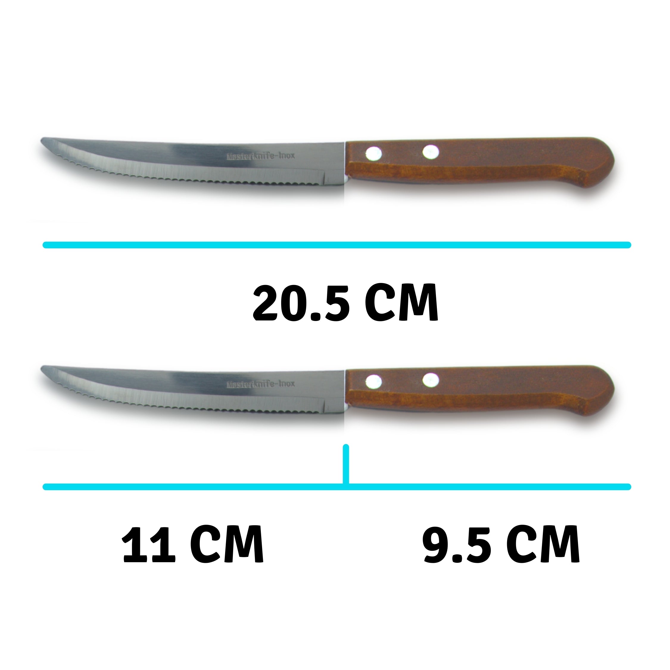 Steak Knives with wooden handle